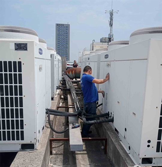 托克托中央空调制热和不制冷系统维修方法